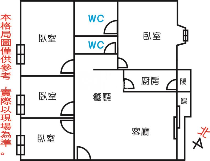 永康採光四房+車位房屋室內格局與周邊環境
