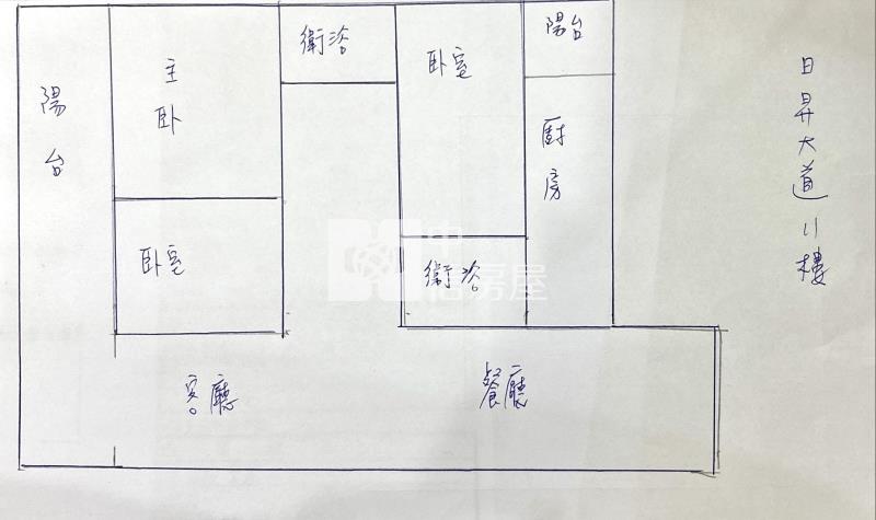 藝文特區日昇大道3房車房屋室內格局與周邊環境