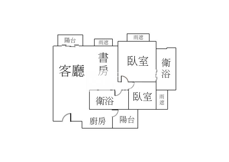 森自在3改2房精裝戶+休旅車位房屋室內格局與周邊環境