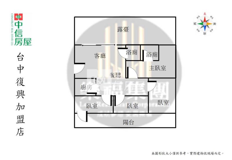 塗城成功商圈旁大坪數平車房屋室內格局與周邊環境