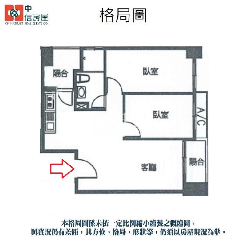 606-A7重劃文青學區2房車【中信王牌】房屋室內格局與周邊環境