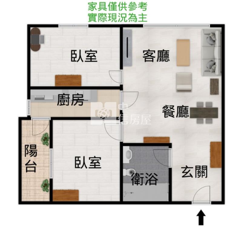 【安家】聚豐耘桃園前站G09兩房車房屋室內格局與周邊環境