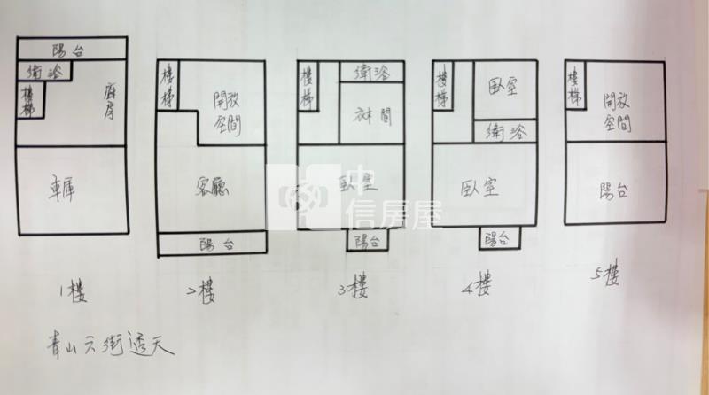 青山六街透天房屋室內格局與周邊環境