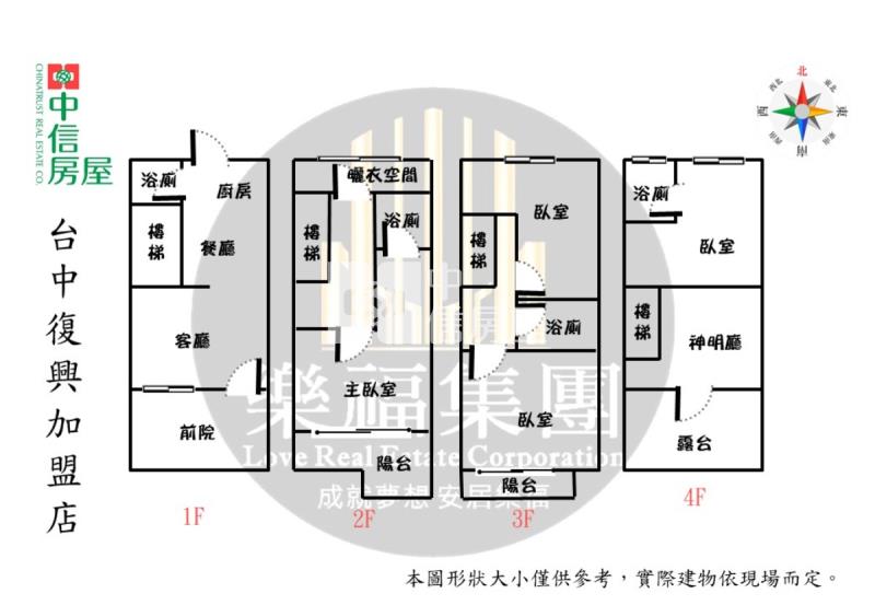 中科園區旁靜謐美透天房屋室內格局與周邊環境