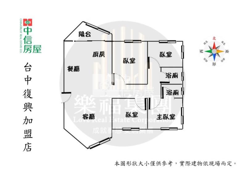 中山商圈超大坪數附平車房屋室內格局與周邊環境