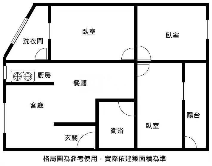 百年好合電梯3房房屋室內格局與周邊環境