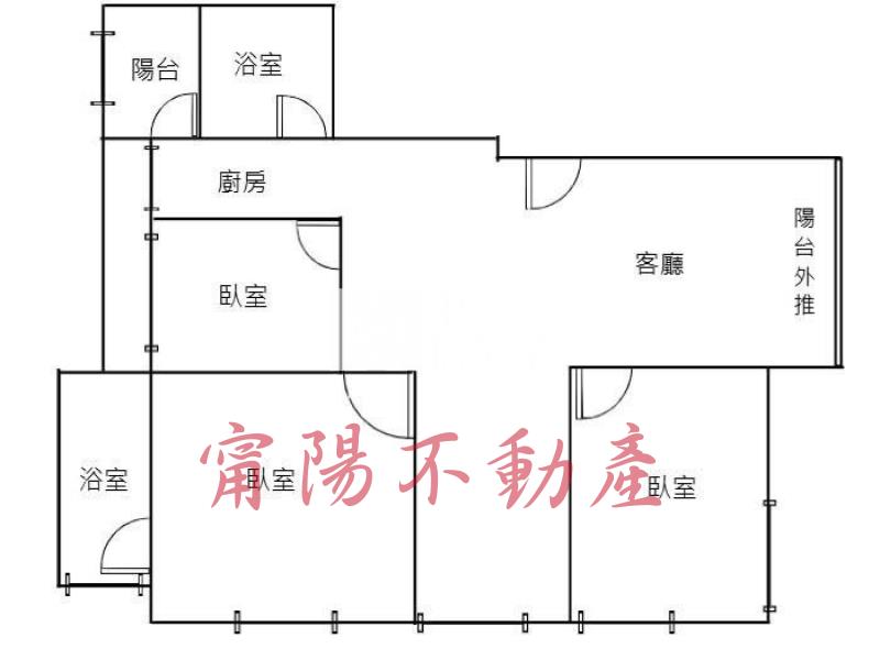 竹北車站旁採光大四房房屋室內格局與周邊環境