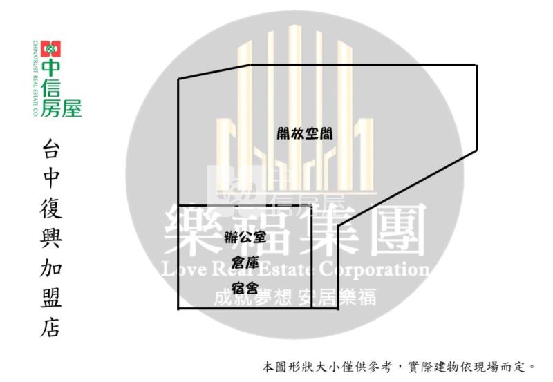 霧峰丁種用地工業廠房房屋室內格局與周邊環境