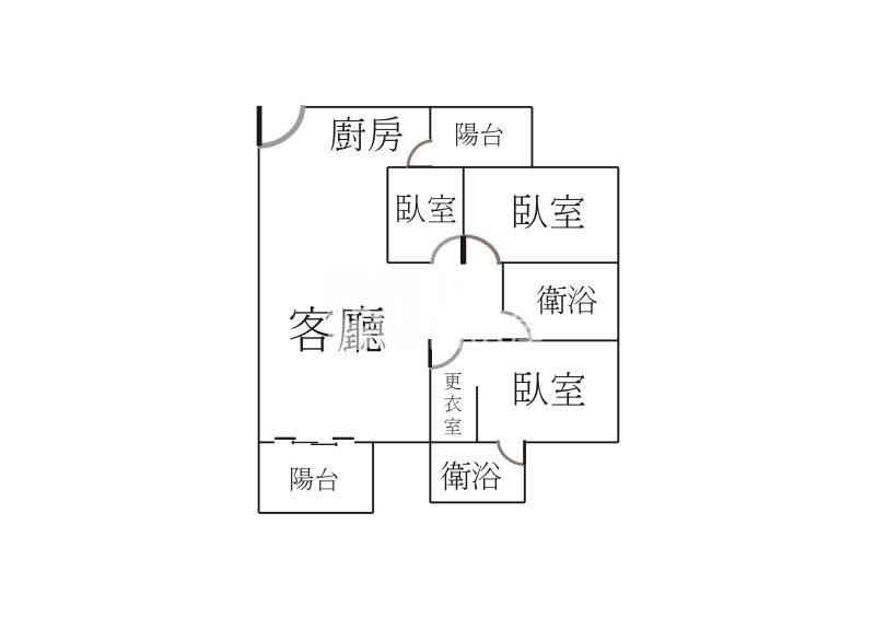 水沐青華三房雙平車房屋室內格局與周邊環境