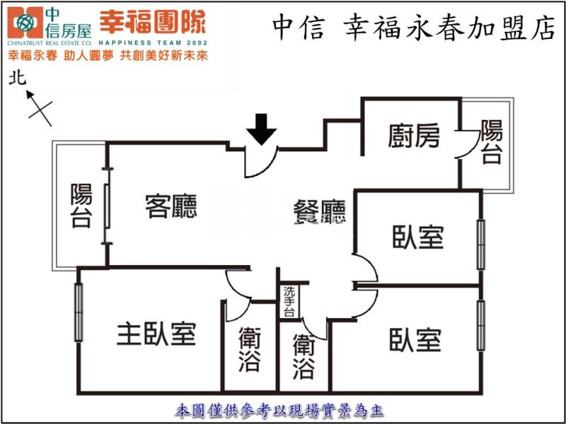 捷運文心櫻花站三房平車房屋室內格局與周邊環境