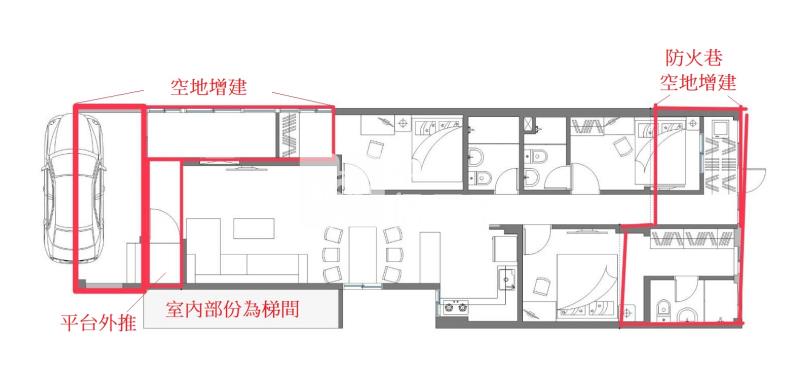 中國醫旁一樓公寓房屋室內格局與周邊環境