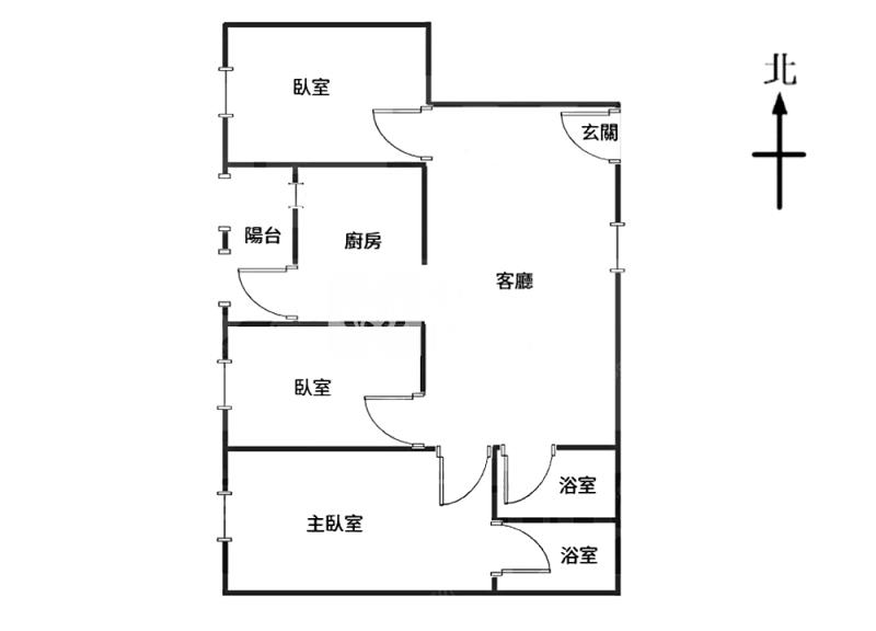 大業國中三房車位全新整理房屋室內格局與周邊環境