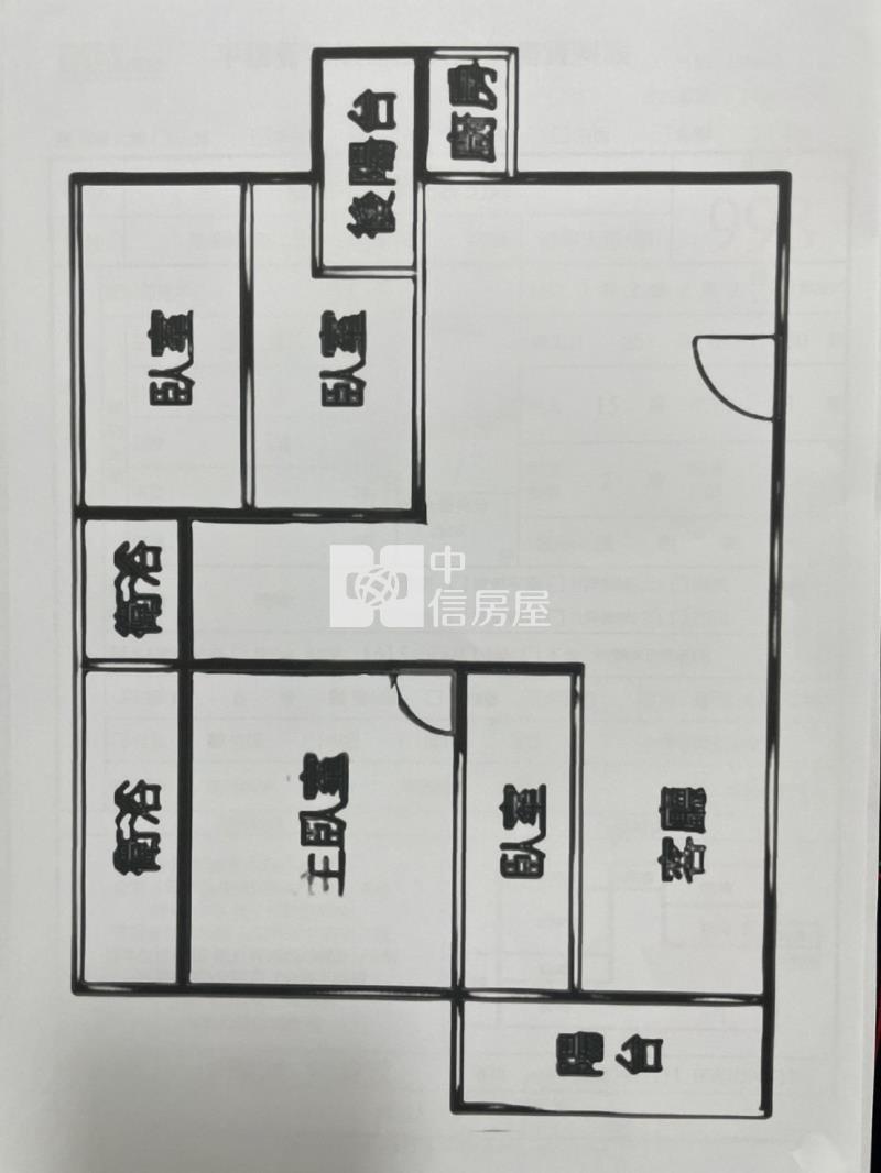 百年大鎮A案3房房屋室內格局與周邊環境