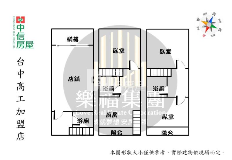 東榮商圈1-3樓金店面房屋室內格局與周邊環境