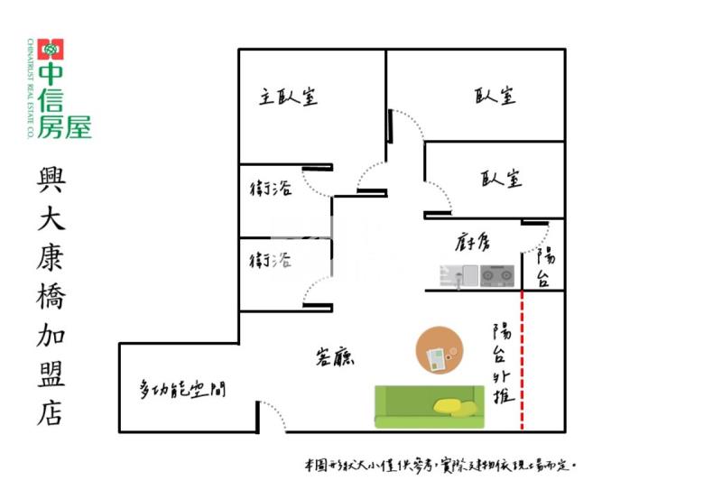 無限視野無障礙3+1房休旅車位房屋室內格局與周邊環境