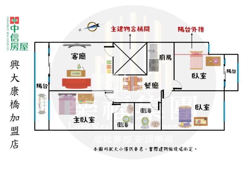 曉明女中全新整理3樓三房捷運宅房屋室內格局與周邊環境