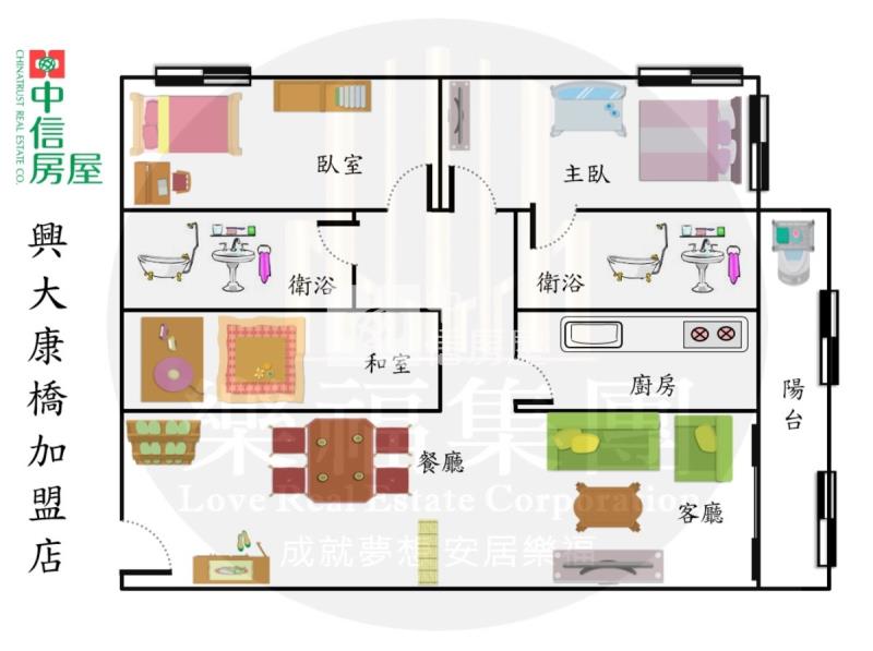 東山商圈三房視野戶已租車位房屋室內格局與周邊環境