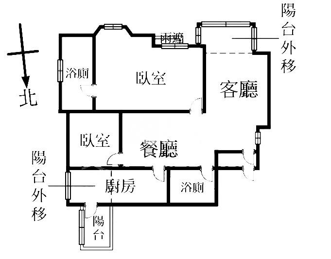 SOGO~雅典宮廷3改2房房屋室內格局與周邊環境