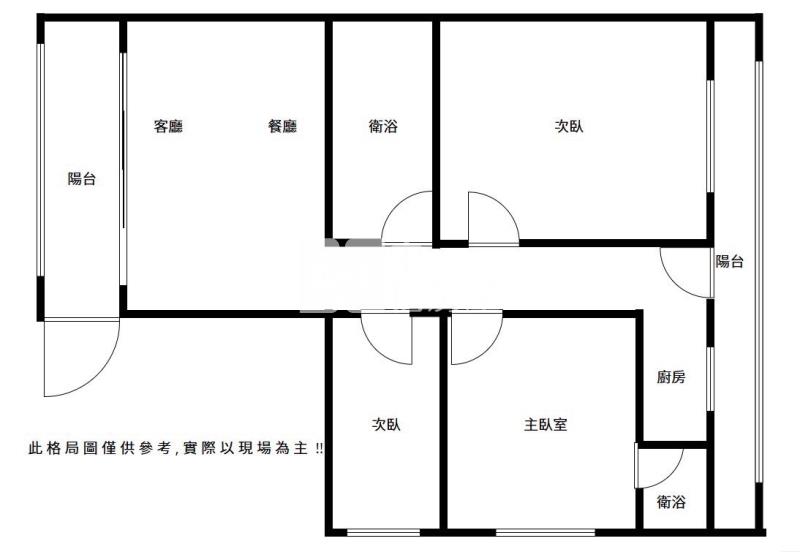 內壢大華路美三房房屋室內格局與周邊環境