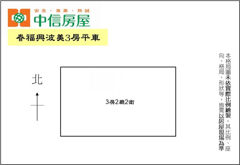 春福興波美3房平車房屋室內格局與周邊環境