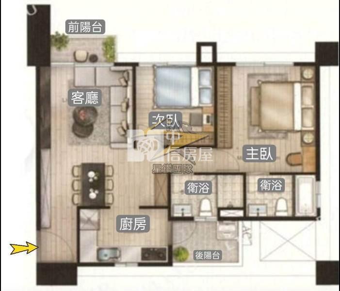 【星鑽】近青埔景觀全新精品美3房(車位需另購)房屋室內格局與周邊環境