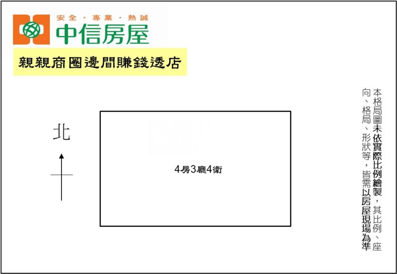 親親商圈邊間賺錢透店房屋室內格局與周邊環境