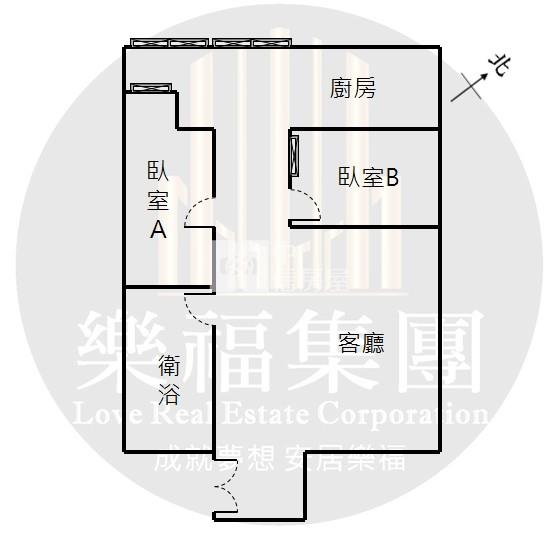 小資首選 中泰華廈電梯美2房房屋室內格局與周邊環境