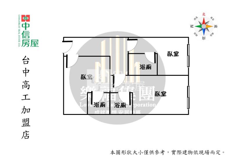 逢甲學生出租首選收租三套房房屋室內格局與周邊環境