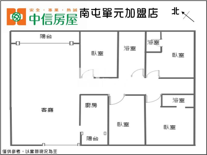 近東區秀泰高樓層全新裝潢4房雙套設計房屋室內格局與周邊環境