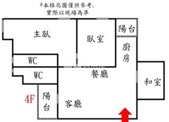 新化國稅局旁整新三房平車房屋室內格局與周邊環境