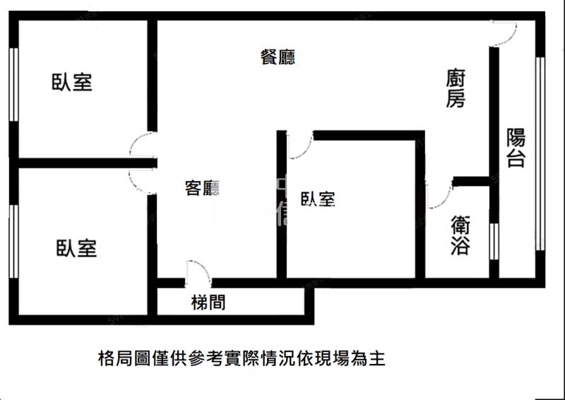 【神馬】龍安商圈-三房整新公寓房屋室內格局與周邊環境