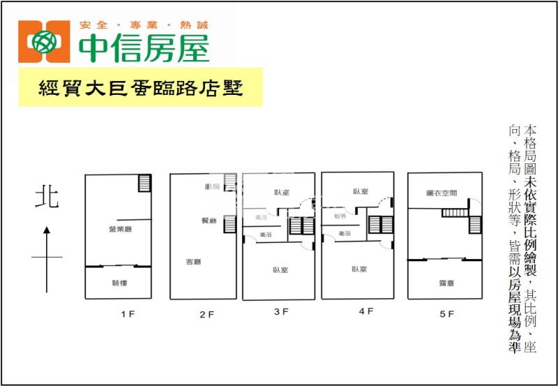 經貿大巨蛋臨路店墅房屋室內格局與周邊環境