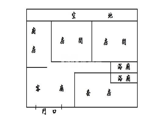 師範大學華廈一樓房屋室內格局與周邊環境