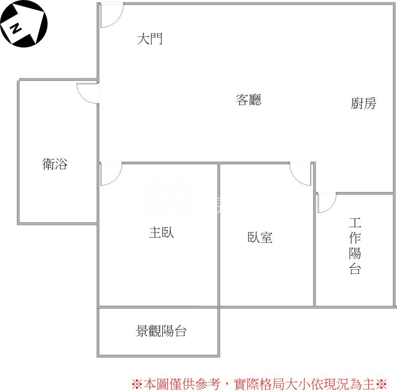 梧棲和築好好窩2房平車房屋室內格局與周邊環境