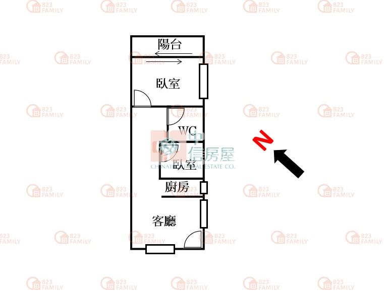 松竹三面採光兩房美寓房屋室內格局與周邊環境