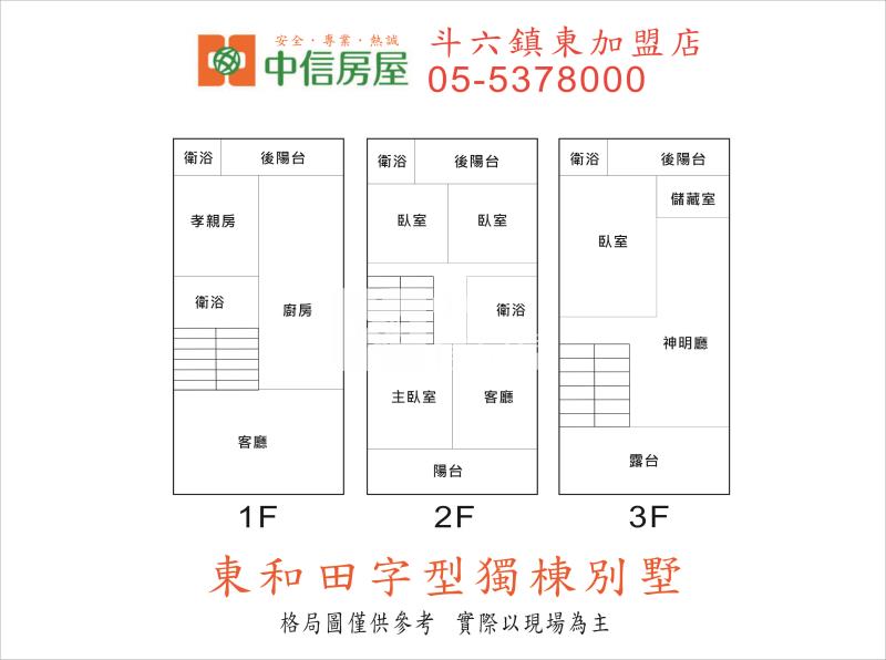 東和田字型獨棟別墅房屋室內格局與周邊環境