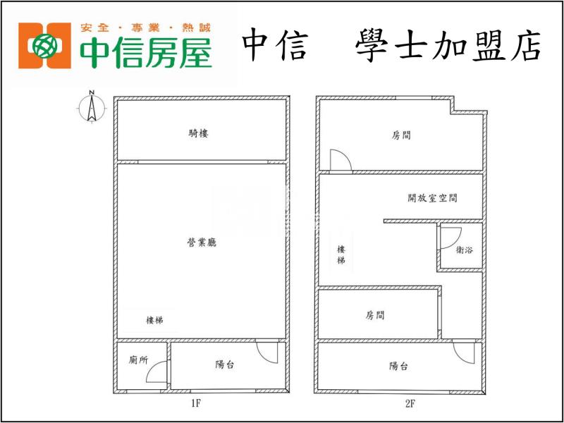 獨家1+2樓店面★北區綠園道房屋室內格局與周邊環境