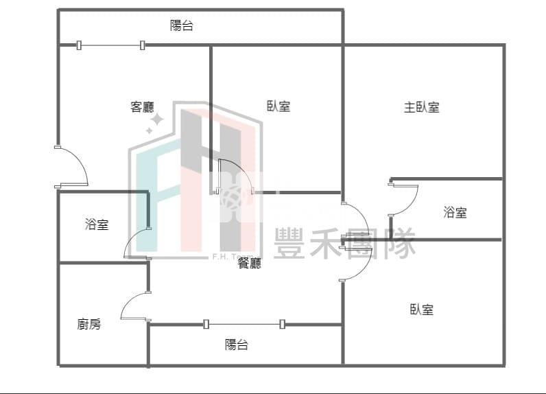 【豐禾】體育園區旁三房(車位輪抽)房屋室內格局與周邊環境