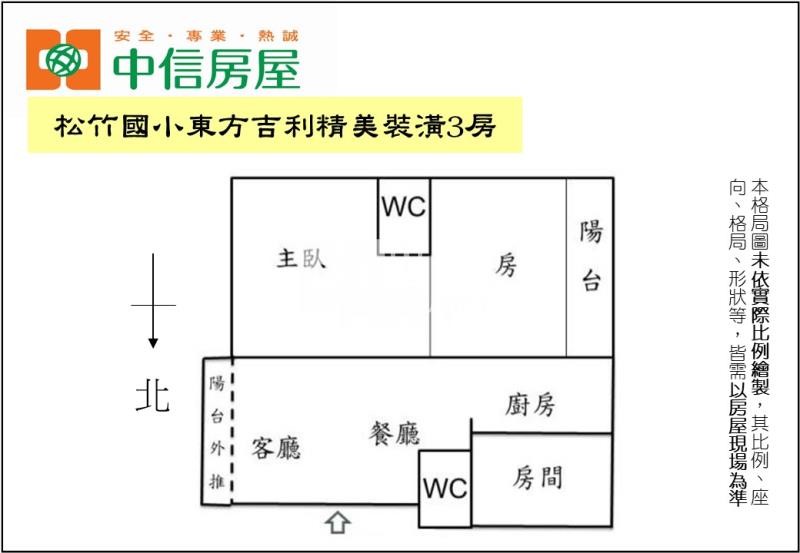 松竹國小東方吉利精美裝潢3房房屋室內格局與周邊環境