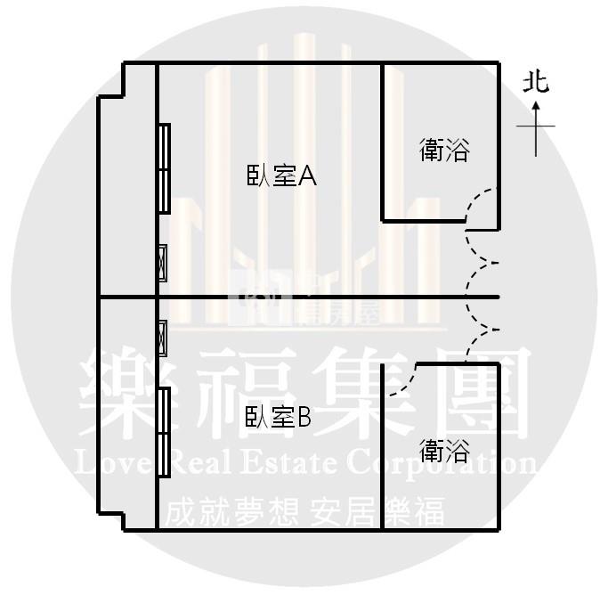 ㊣美術館旁稀有雙套房電梯美廈房屋室內格局與周邊環境