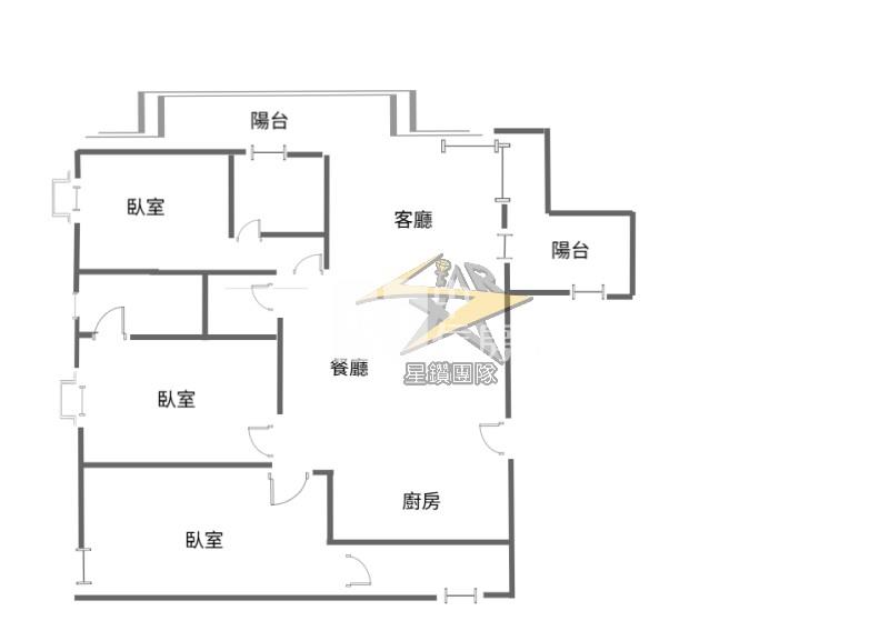 【星鑽】近青埔超大3房露台戶房屋室內格局與周邊環境