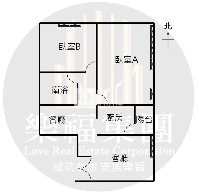 精武車站旁全新整理兩房美寓房屋室內格局與周邊環境