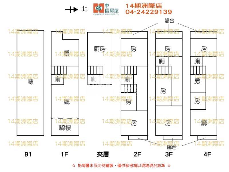 中興商圈大地坪邊間透店~文武百市房屋室內格局與周邊環境