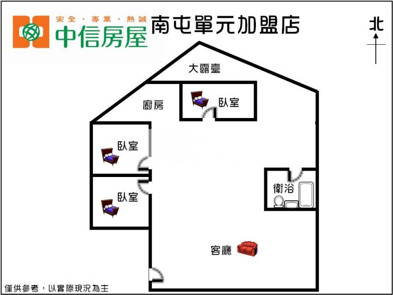 美術館崇倫公園宅房屋室內格局與周邊環境