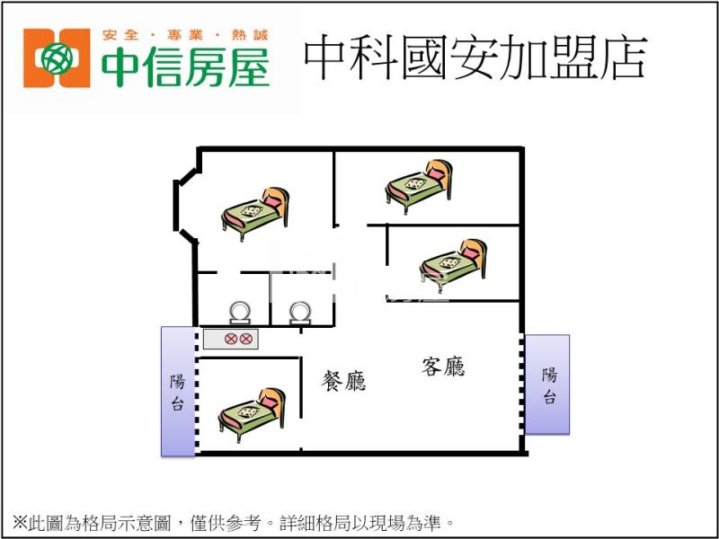 中科四房再賣一間！房屋室內格局與周邊環境