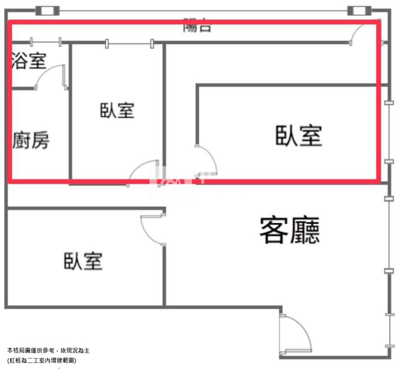 平鎮復旦國小美三房房屋室內格局與周邊環境