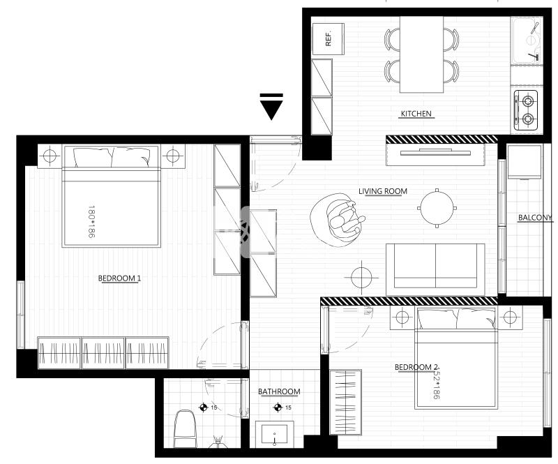 ㊣北屯國小．北歐無印風View美寓房屋室內格局與周邊環境