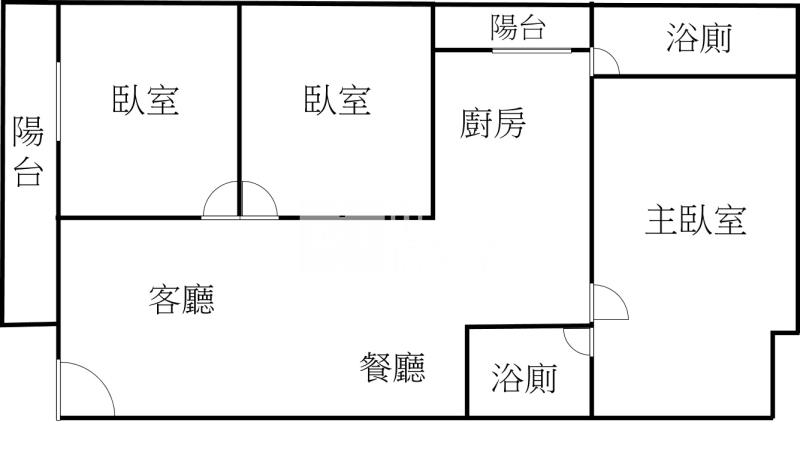 世岱吉祥三房平車房屋室內格局與周邊環境