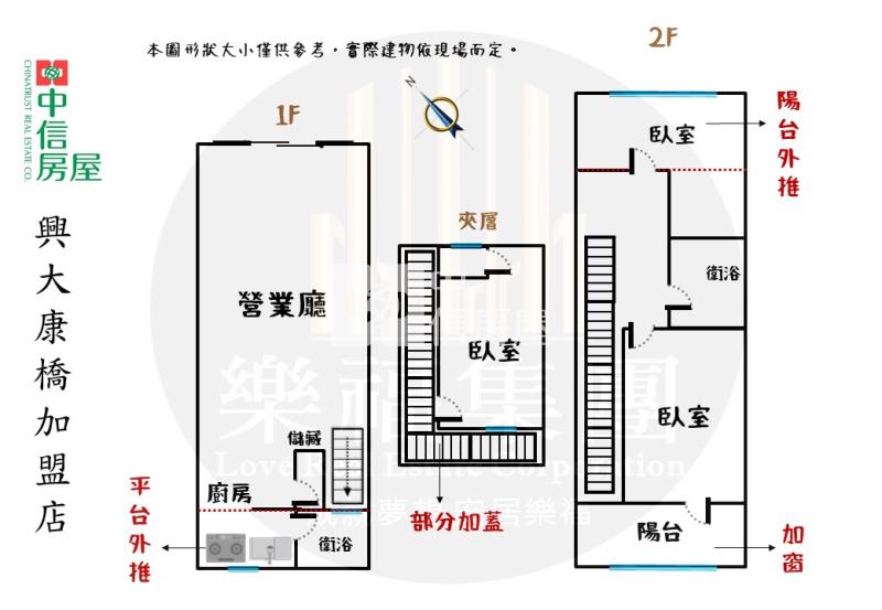 台中科大精密園區邊間可停3車1樓+2樓住店合一房屋室內格局與周邊環境