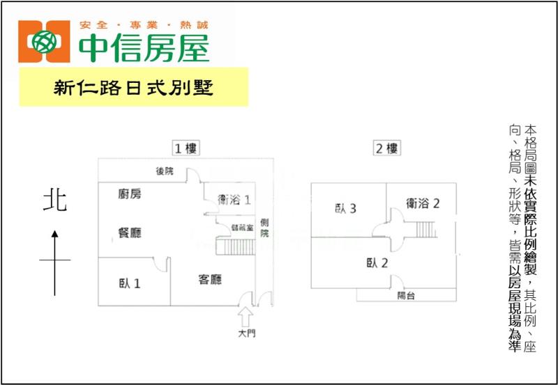 新仁路日式別墅房屋室內格局與周邊環境